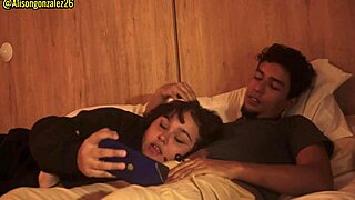 Accidentally Swallowing Stepbrother's Dick While Watching Movie!