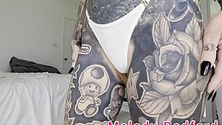 Sexy micro bikinis and fetishes show tattooed beauty Melody Radford