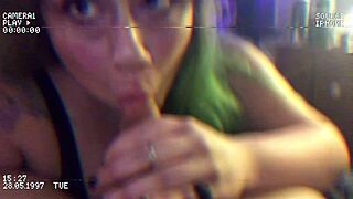 Usagi enjoys licking and sucking