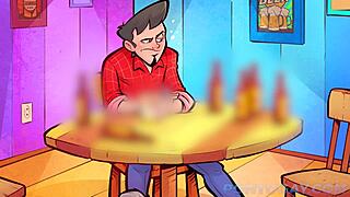 Hey, watch this young guy take two rods in wild gay action!