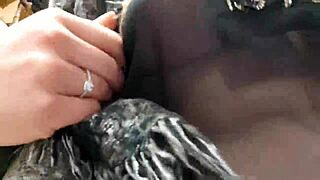 Naughty Hazel Shops Outdoors With Her Natural Tits Exposed!