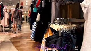 Fitting Room Blowjob Ends With Swallow