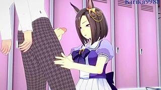 i'm watching air groove intense sex in uma musume pretty derby hentai with big tits and teen 18+ boobs