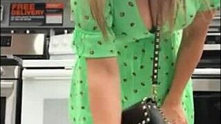 Chloe Lamb likes to bang her over a kitchen table and get a blowjob then bang with missionary sex