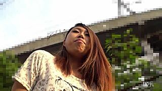 Asian amateur picked up for blowjob in japanese narrative