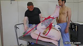 Kinky teen 18+ gets brutal anal treatment in nuthouse