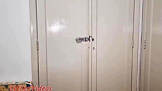 Blondeliberal is fucking her dark friend in this hidden trailer, parts 1-3 from the closet! 😏