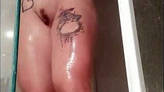 She returns from gym, enjoys shower, films it all for you part 1