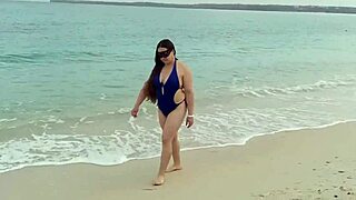 Latina Wife Slut Walks Beach, Hooks Up for Raw Sex