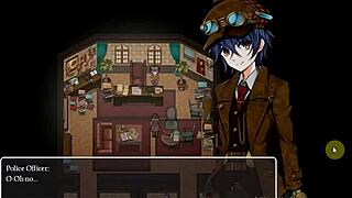 Detective girl investigates missing dancer in steam city.
