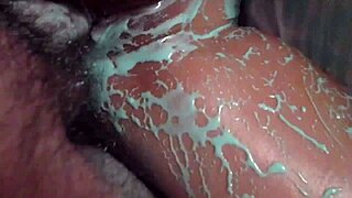 Amateur wife gets messy with oil and boots during rough sex