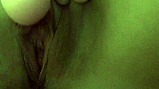 pussy explores new sensations on camera