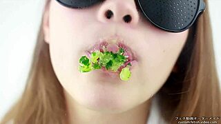 Japanese Women Moan Loudly During Cucumber Eating Fetish Play