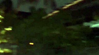 Fanny flashes her bare ass on the street without panties