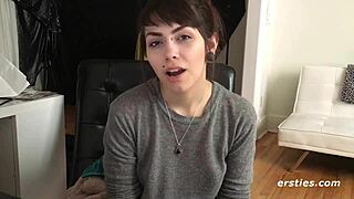 Sloan teases her hairy pussy to intense orgasm