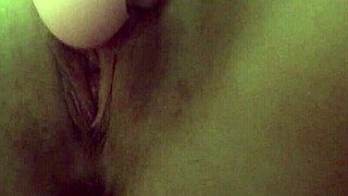 pussy explores new sensations on camera