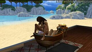 Seraphina hooks up with the neighbor in Sims 4 hentai style.