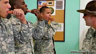 Black teen studs bang in classroom under drill sergeant
