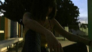 Brunette Gives Blowjob Without Him