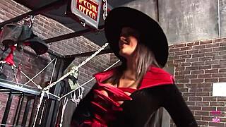 two big titted brunettes in doggystyle threesome with german man, riding and cumshot