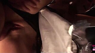 two big titted brunettes in doggystyle threesome with german man, riding and cumshot