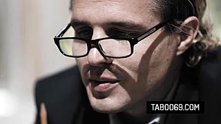 Blonde Milf Ella Reese Bangs Investigator in Threesome with Clueless Husband.