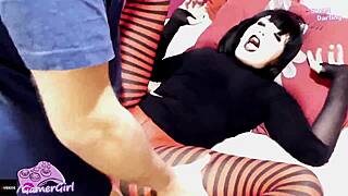 Hot goth stepsister enjoys hard fuck with sweetdarling