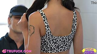 i had sex with aria valencia before practice, her small tits bouncing