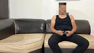 Playing with stepmother's whore at home