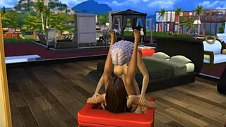 Seraphina hooks up with the neighbor in Sims 4 hentai style.