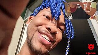 Couple fucking on balcony, I join in