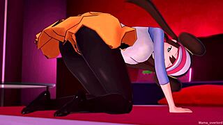 Pokemon rosa in love hotel for foot fun