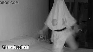 Ghostly apparition captured on film, quite eerie.