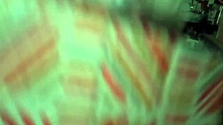 curvy latina milf maestra cleaning room shows off thong