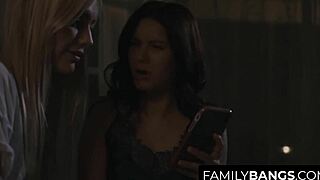 Petite Teens' Midnight Lesbian Delight