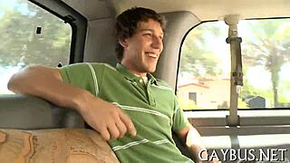 Gay fellow in passionate encounter