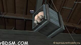 Brunette babe punished with hardcore toy play and drawings