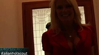 A big cocked black man seduces a blonde cougar.