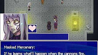 In this game, huge tits get footjob and handjob from monster cock in anime hentai episode