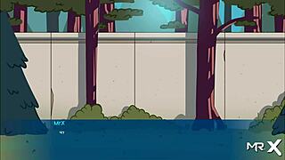 camppinewood - scene with redhead in game e1 14