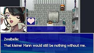 In this game, huge tits get footjob and handjob from monster cock in anime hentai episode