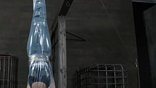 Brunette babe punished with hardcore toy play and drawings