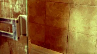 blonde teen's stepdad sniffs her panties