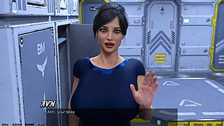 Stranded in space 22: The voluptuous MILF wants to have a conversation.