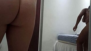 married woman goes to bakery in short skirt