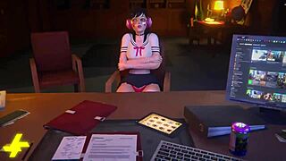 i'm watching girls in overwatch mercy kiriko sex scene