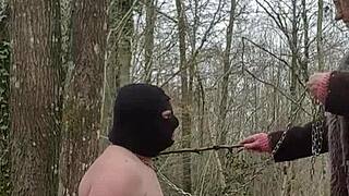 Whore Slave Submission in Forest