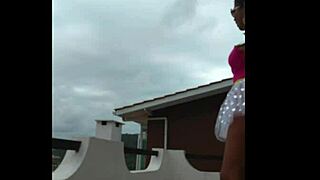 Lunna Vaz Fucks Hard on Balcony During Party!