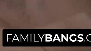 Destroying stepmom's tight pussy with monster cock!