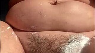 oh, look at that pulsating pussy squirting in close up! wet cunt reaching o-o-o orgasm!